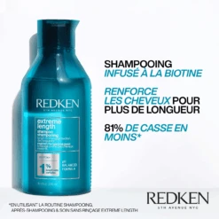 Shampooing Extreme Length Redken 300ml -Soins Capillaires 3474636920211 1 07825.1694782064