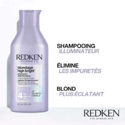 Shampoing Blondage High Bright Redken 1000ml -Soins Capillaires high bright shp 1 11079.1694764551